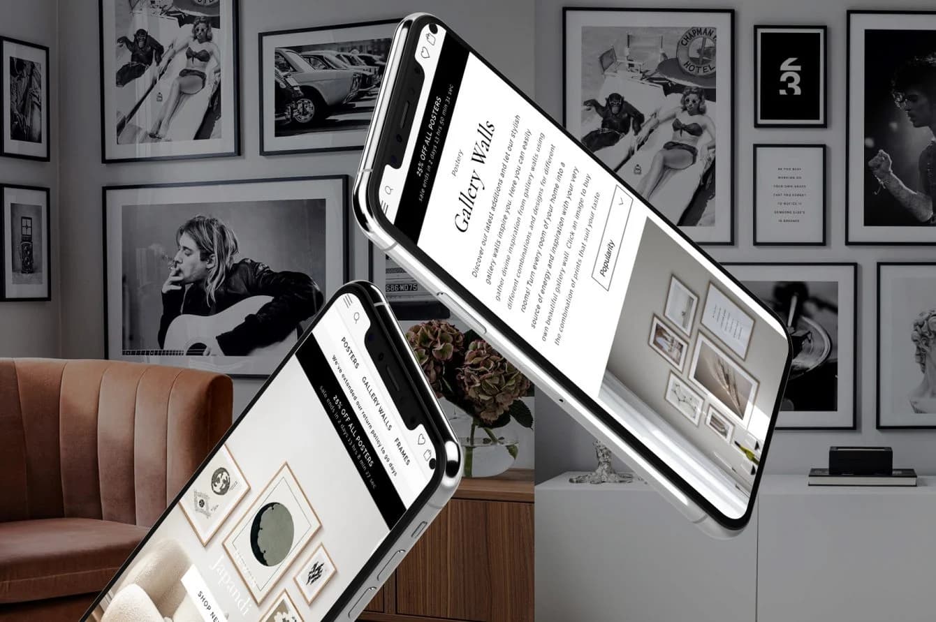 postery site on iphones