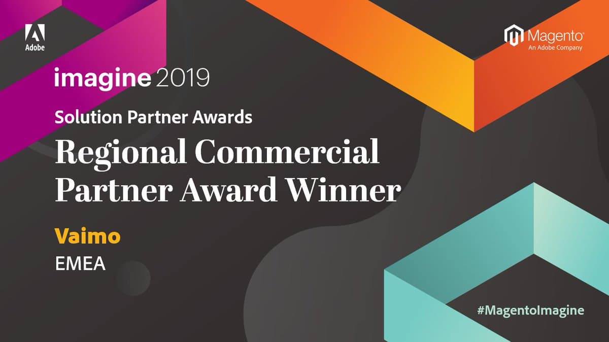 Vaimo Wins Magento Regional Commercial Partner Award - Featured Image