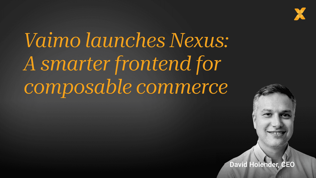 Vaimo Nexus horizontal header