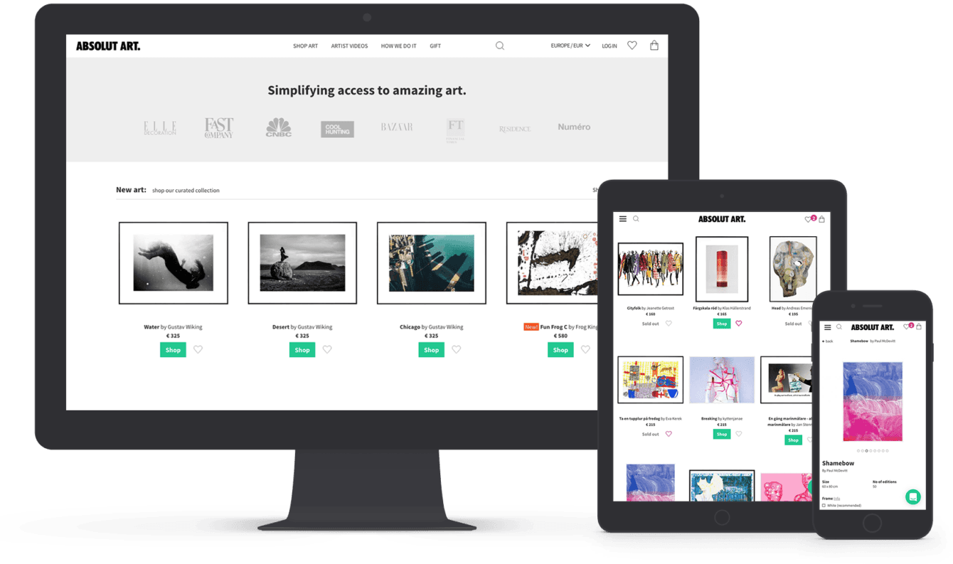 Absolut Art site Devices