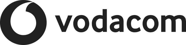 Vodacom logo b&w
