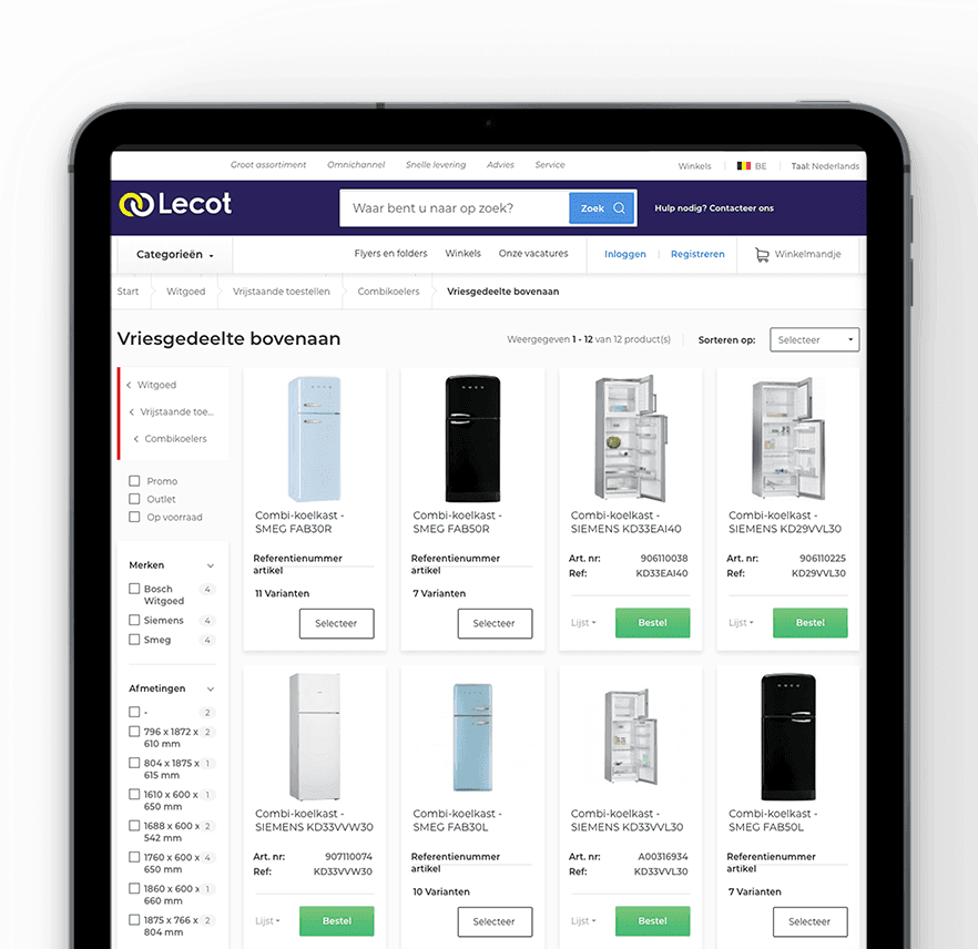 Lecot Site on Ipad