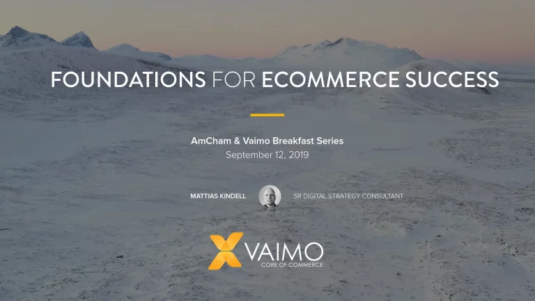 Foundations of ecommerce