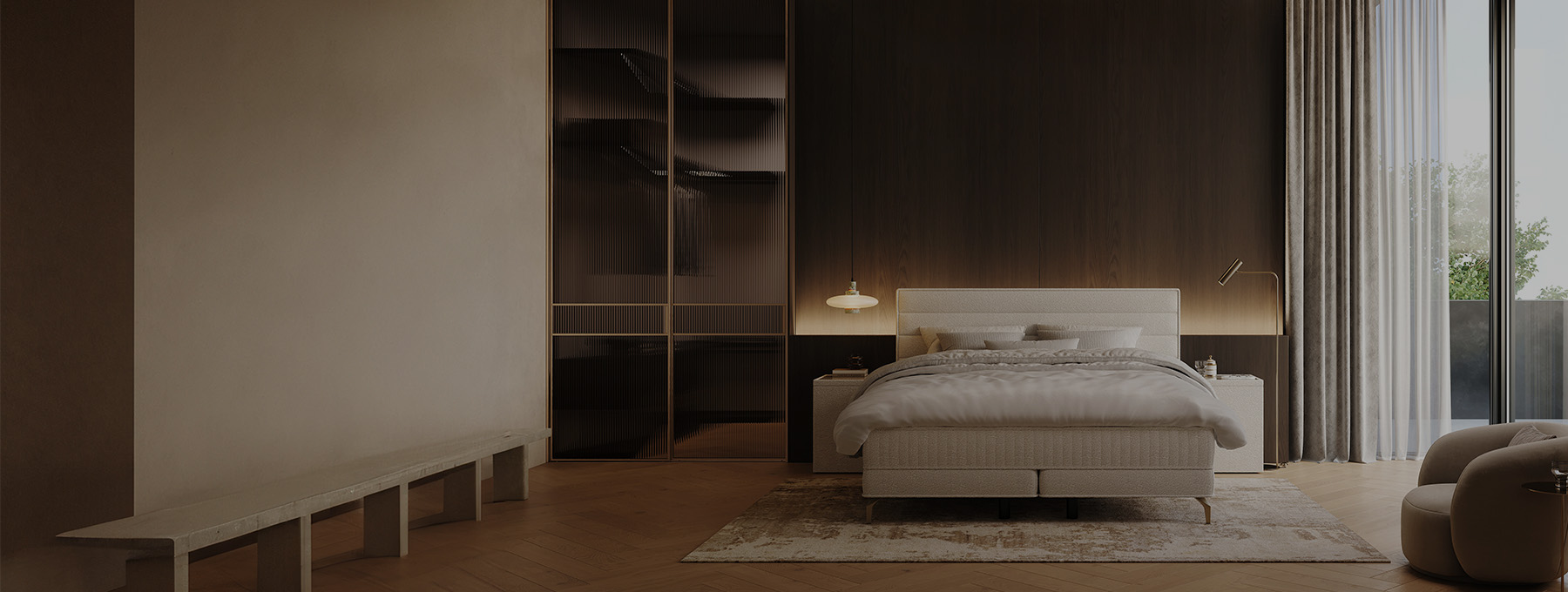 A stylish bedroom by Swiss Sense