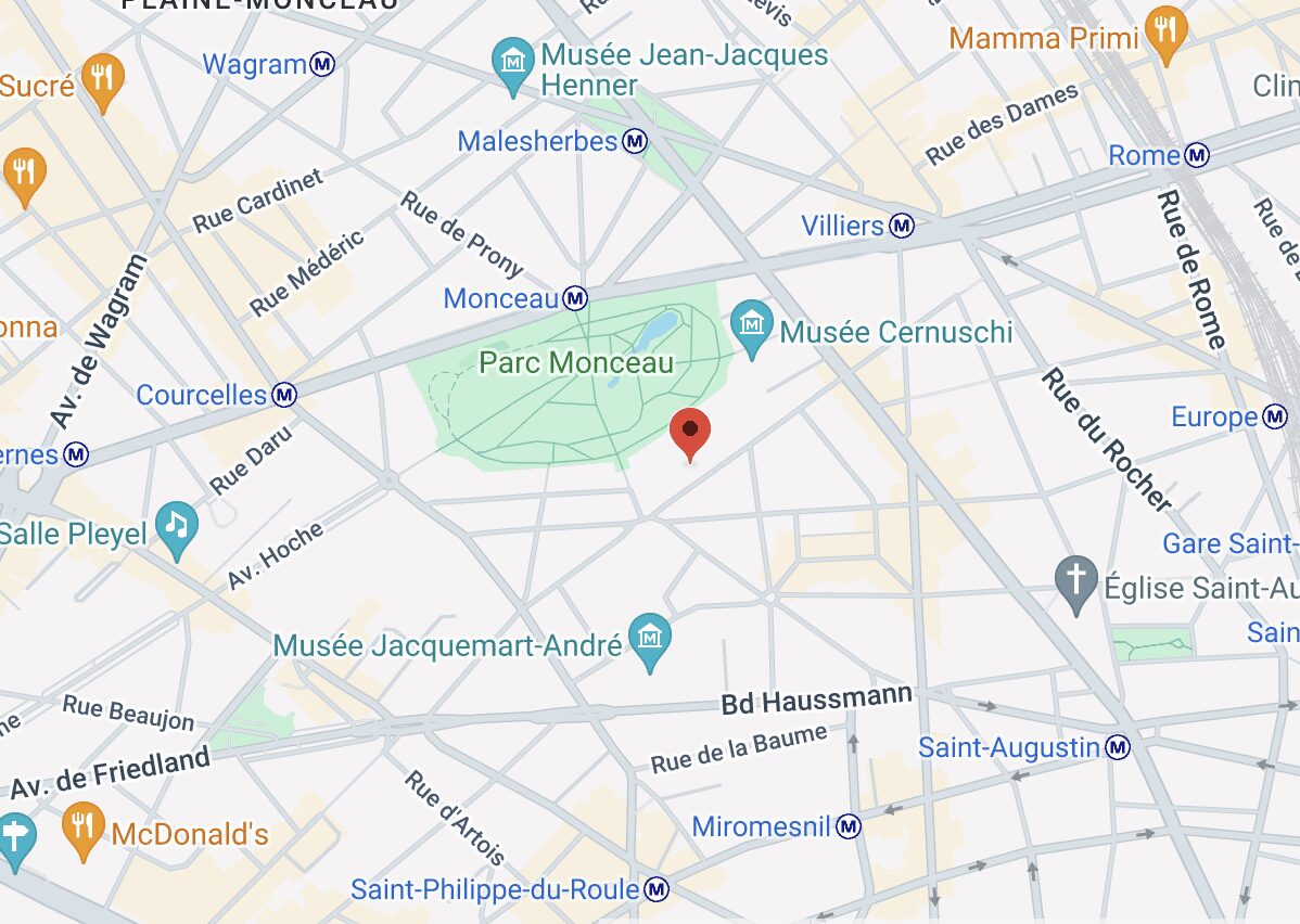 Map of Paris pinpointing Vaimo office