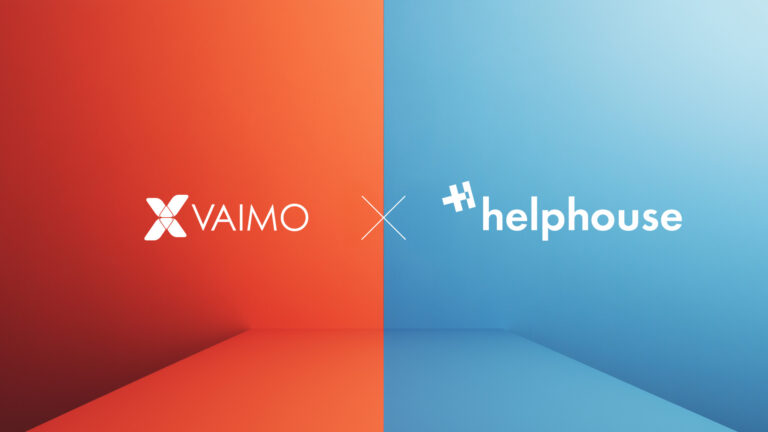 Abstract image with Vaimo and HelpHouse logos